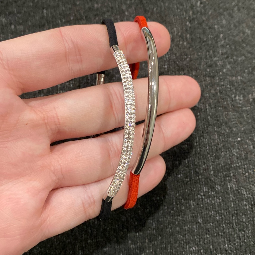 Steel By Design Red And Black Bracelet Set